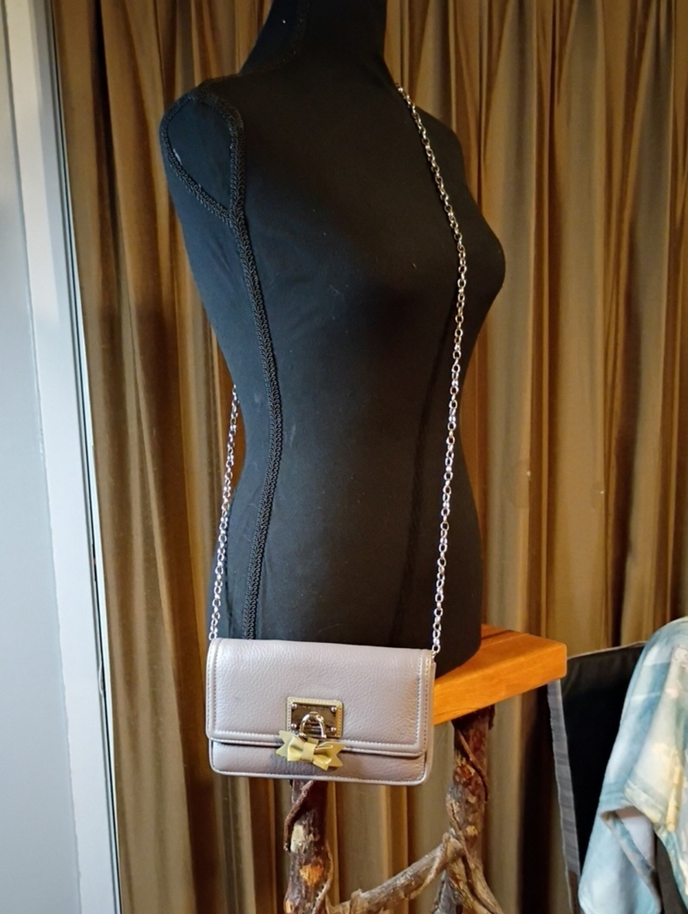 Gray Pebbled Crossbody Flap Clutch By My Flat In London